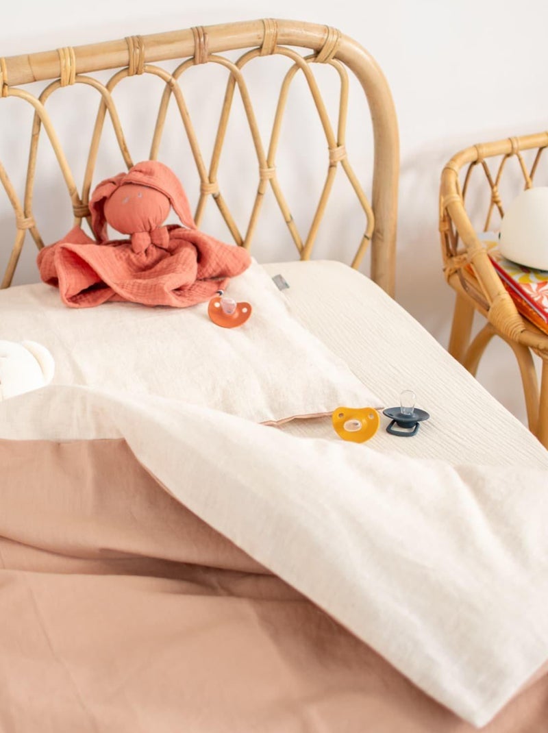 Funda nórdica de lino lavado | SEVIRA KIDS Beige - Kiabi