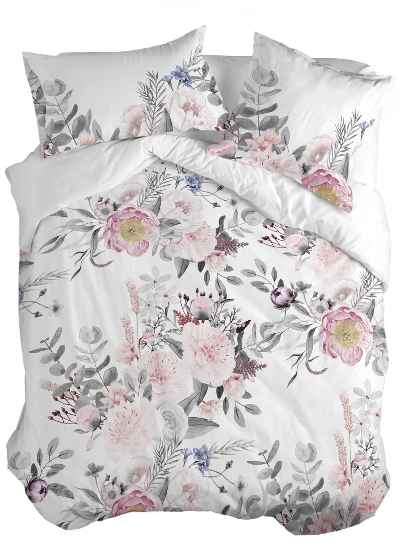 Funda nórdica Delicate bouquet "Happyfriday" Blanco - Kiabi