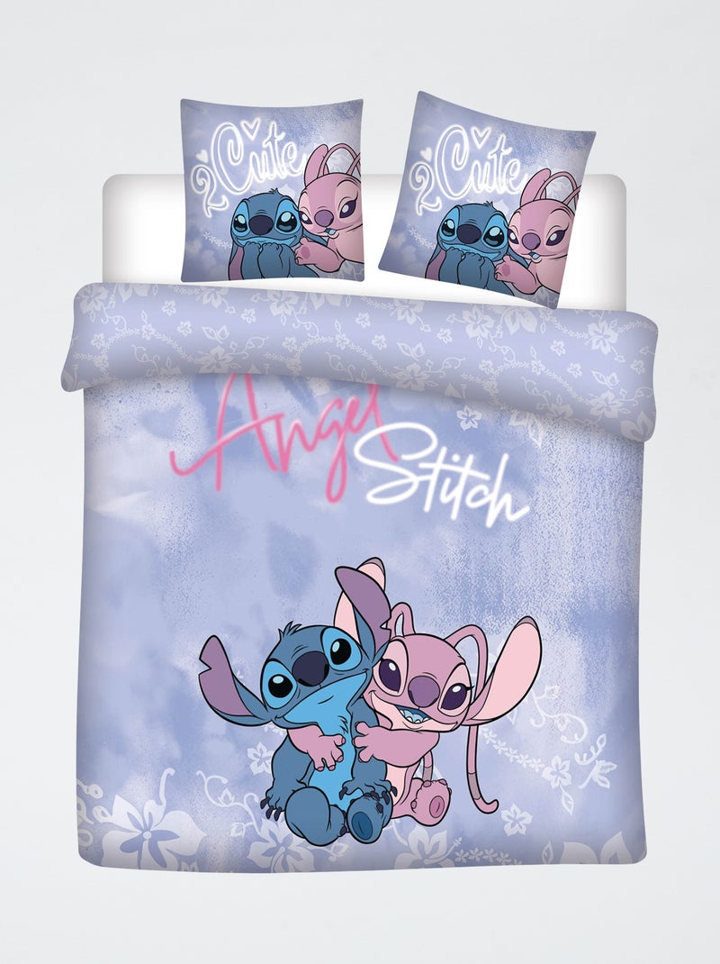 Funda nórdica 'Disney' 'Stitch' de algodón 240x220 Azul - Kiabi