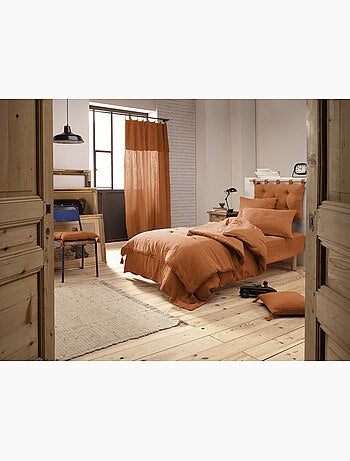 Funda nórdica – doble gasa de algodón - acabado botones de madera - gaïa