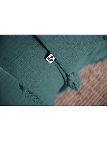 Funda nórdica – doble gasa de algodón - acabado botones de madera - gaïa