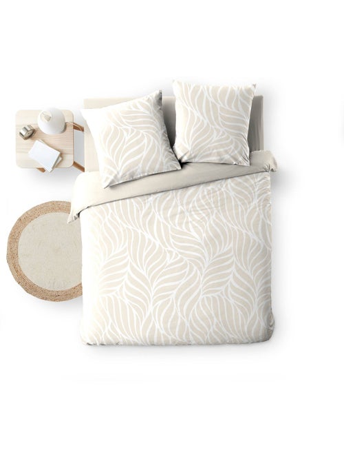 Funda nórdica estampada 57 hilos follaje moderno – 2 fundas de almohada incluidas - Kiabi Funda nórdica estampada 57 hilos follaje moderno – 2 fundas de almohada incluidas - Kiabi