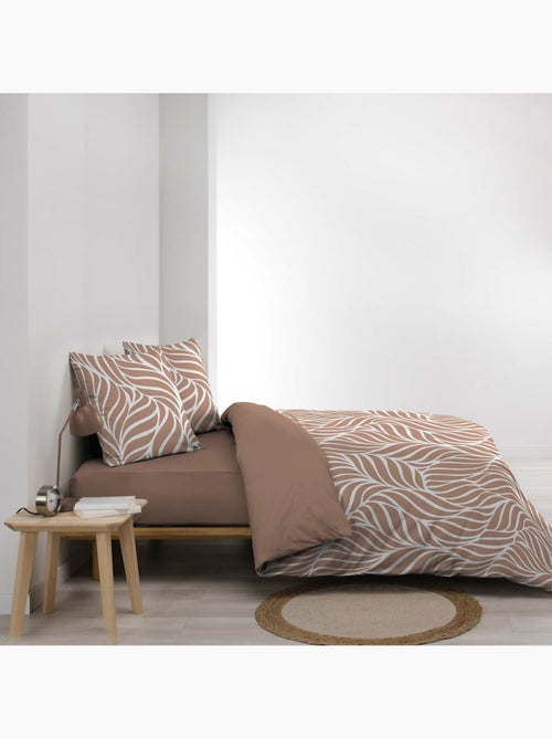 Funda nórdica estampada 57 hilos follaje moderno – 2 fundas de almohada incluidas - Kiabi Funda nórdica estampada 57 hilos follaje moderno – 2 fundas de almohada incluidas - Kiabi