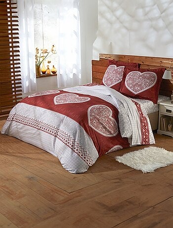 Funda nórdica estampada estilo chalet