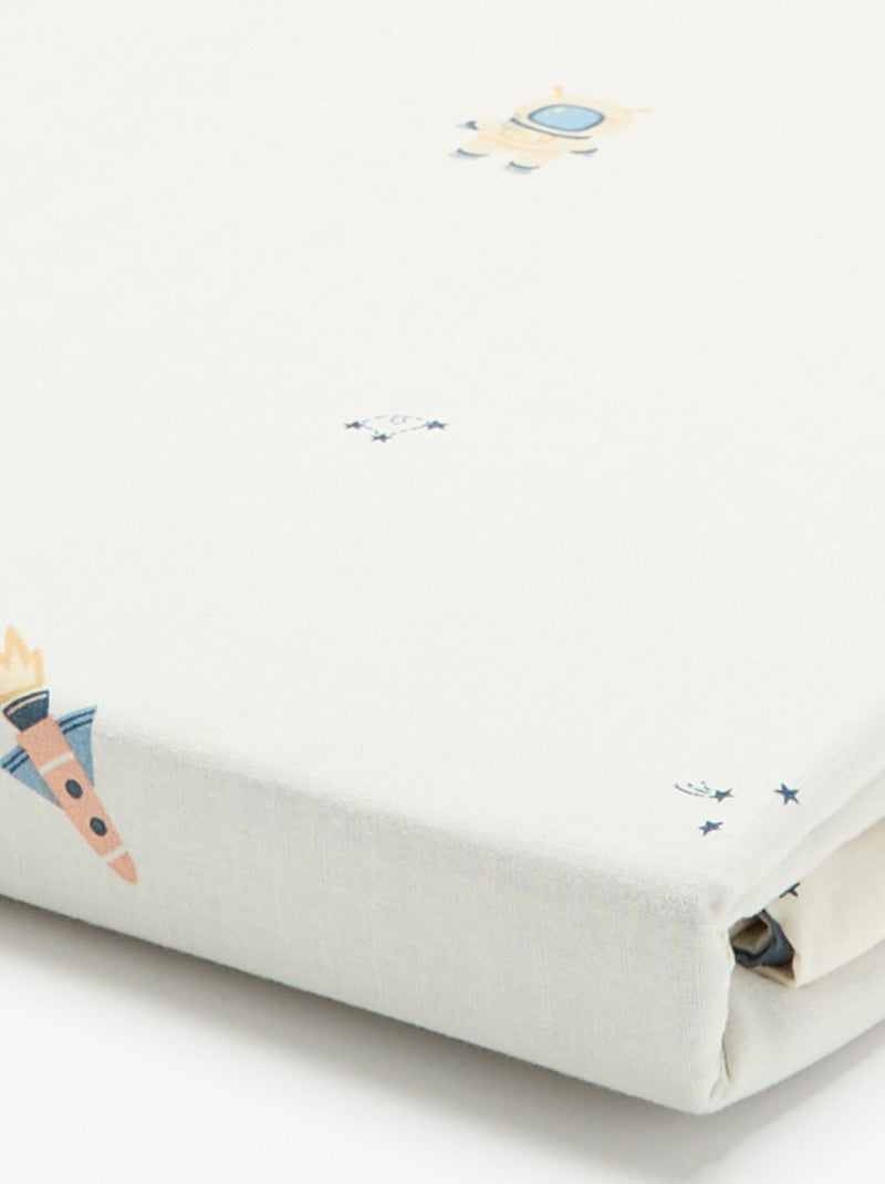 Funda nórdica estampada individual (80 x 120 cm) - Kiabi Home Blanco - Kiabi