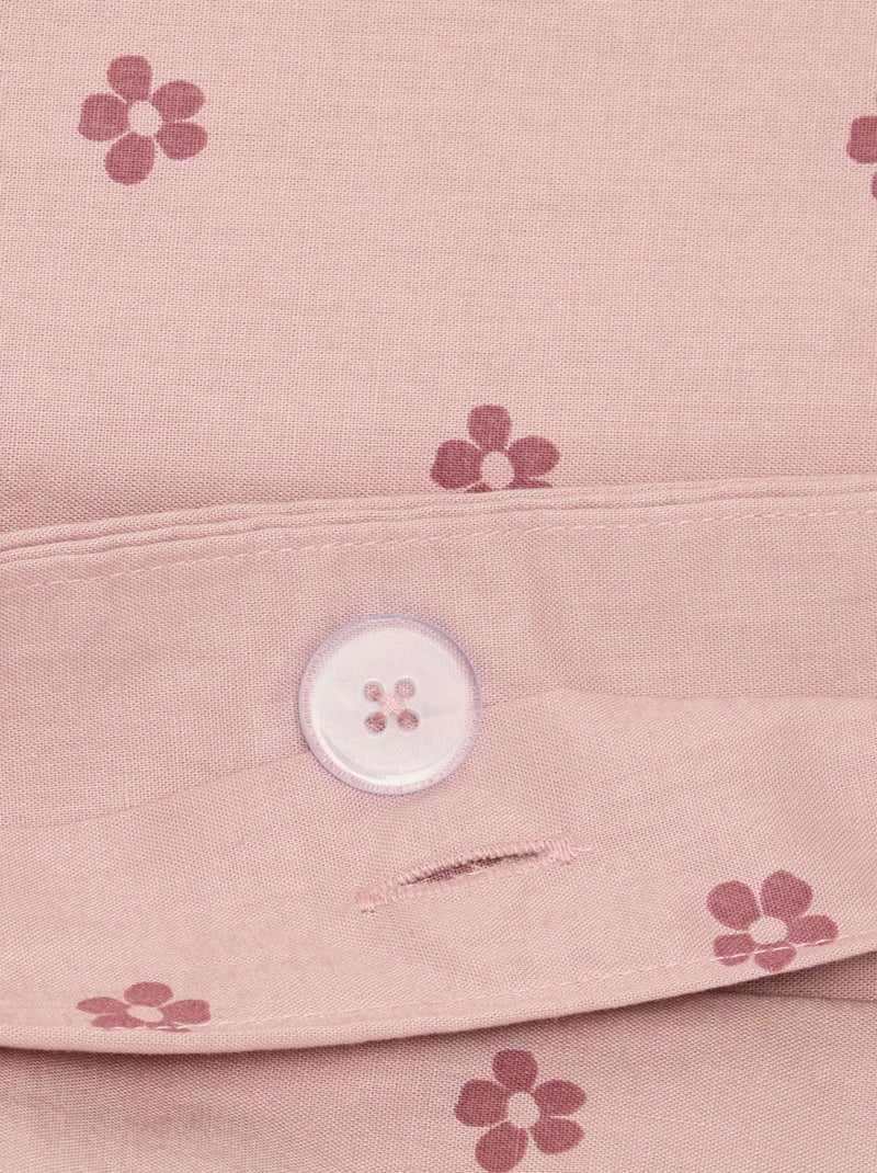Funda nórdica estampada individual (80 x 120 cm) - Kiabi Home Rosa - Kiabi