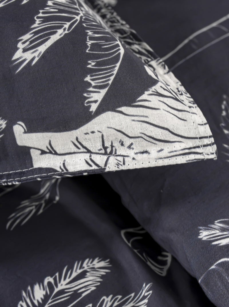 Funda nórdica estampada para 2 personas Azul - Kiabi