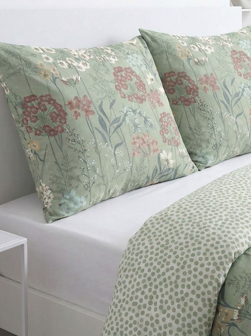Funda nórdica estampada para 2 personas Verde - Kiabi