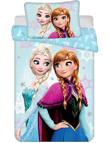 Funda nórdica frozen sisters 100x135 cm - juego de cama para bebé