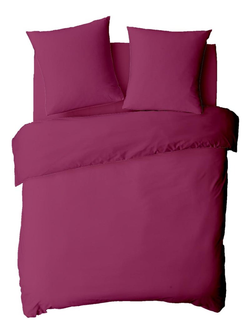 Funda nórdica Future Home 100% algodón 57 hilos/cm2 – Bouteille 140x200 cm Magenta - Kiabi