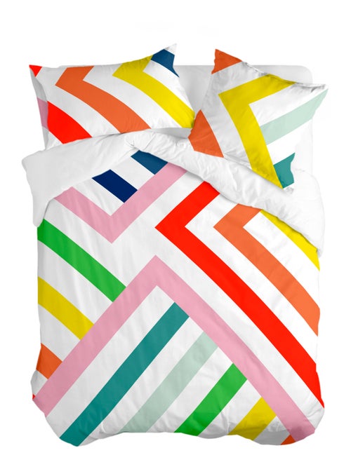 Funda nórdica Happy stripes "Happyfriday" - Kiabi