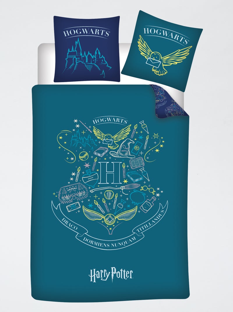 Funda nórdica 'Harry Potter' 140x200 cm Azul - Kiabi