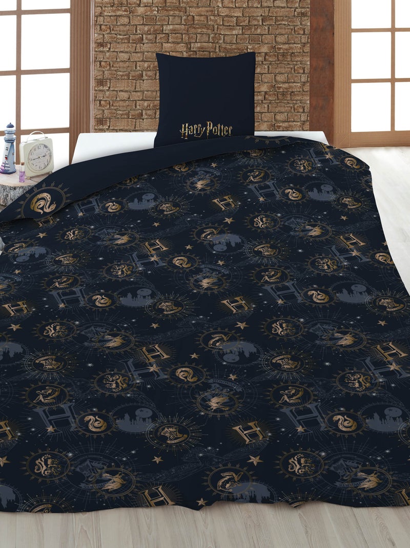 Funda nórdica 'Harry Potter' 140x200 cm con fundas de almohada Azul - Kiabi