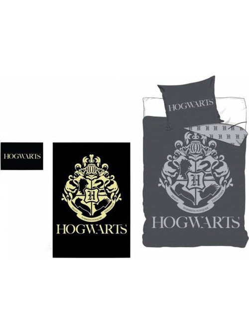 Funda nórdica harry potter fosforescente 140x200 cm + funda - microfibra - Kiabi Funda nórdica harry potter fosforescente 140x200 cm + funda - microfibra - Kiabi
