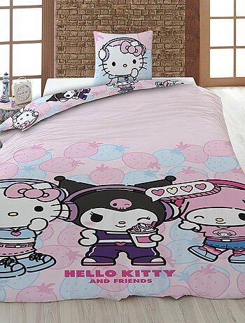 Funda nórdica 'Hello Kitty' 140x200 cm con fundas de almohada