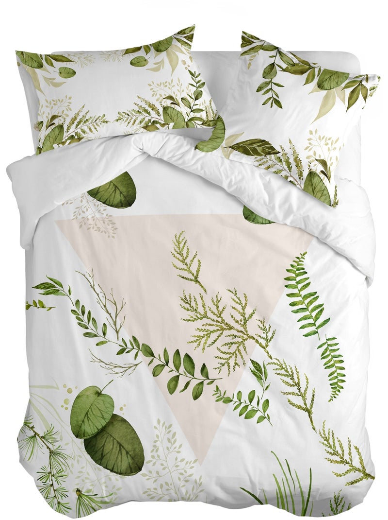 Funda nórdica Herbal "Happyfriday" Blanco - Kiabi