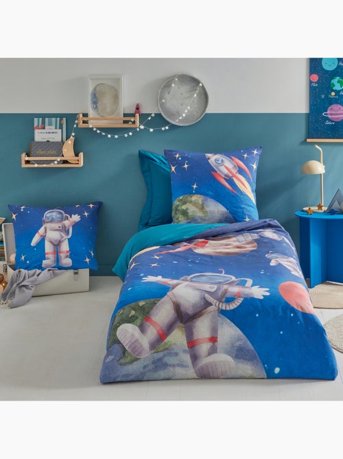 Funda nórdica infantil astronauta y cohete en percal de algodón - Kiabi