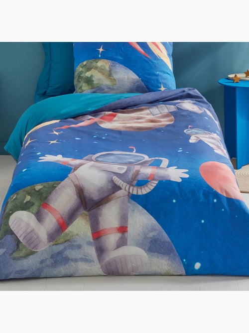 Funda nórdica infantil astronauta y cohete en percal de algodón - Kiabi
