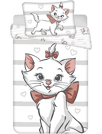 Funda nórdica infantil de algodón estampado marie disney 100 cm x 135 cm