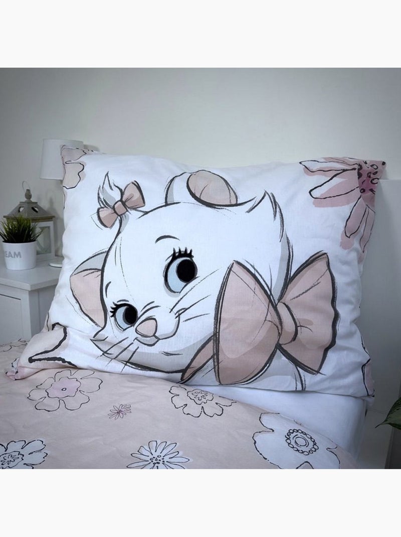 Funda nórdica infantil marie los aristogatos 140x200 cm + funda - algodón Blanco Rosa - Kiabi