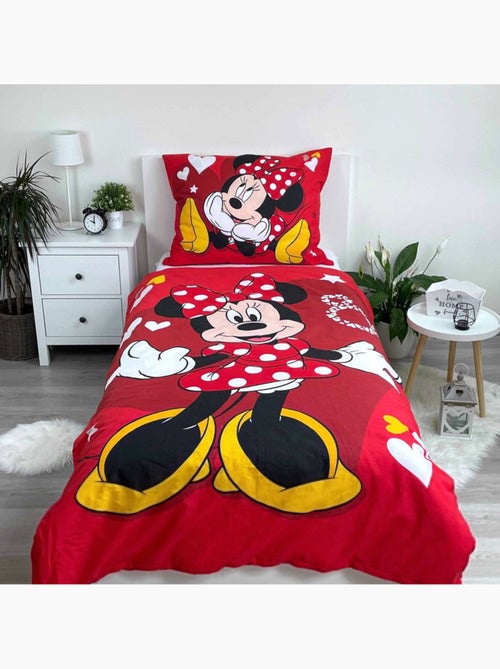 Funda nórdica infantil minnie love 140x200 cm con funda de almohada - juego de cama de algodón - Kiabi Funda nórdica infantil minnie love 140x200 cm con funda de almohada - juego de cama de algodón - Kiabi