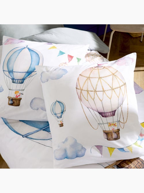 Funda nórdica infantil percal algodón globo aerostático - Kiabi