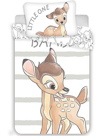 Funda nórdica infantil reversible de algodón estampado bambi disney 100 cm x 135 cm