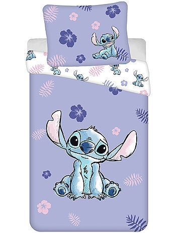 Funda nórdica infantil stitch disney 140x200 cm + funda de almohada - juego de cama de algodón
