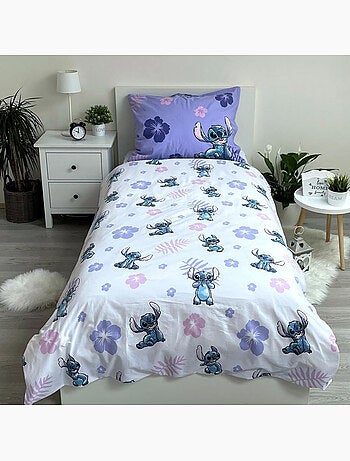 Funda nórdica infantil stitch disney 140x200 cm + funda de almohada - juego de cama de algodón