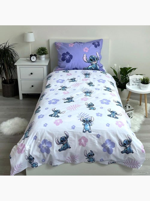 Funda nórdica infantil stitch disney 140x200 cm + funda de almohada - juego de cama de algodón - Kiabi Funda nórdica infantil stitch disney 140x200 cm + funda de almohada - juego de cama de algodón - Kiabi