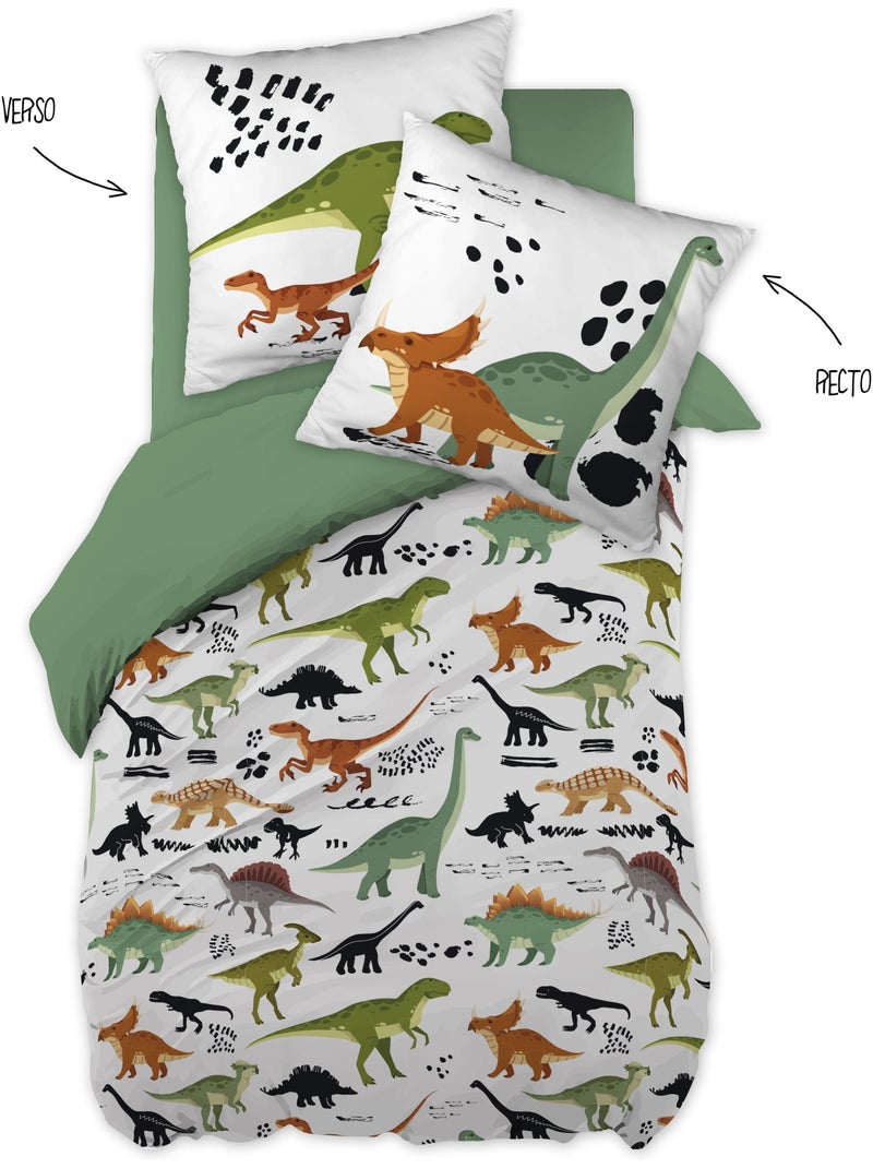 Funda nórdica infantil – temática dinosaurios – algodón suave Multicolor - Kiabi