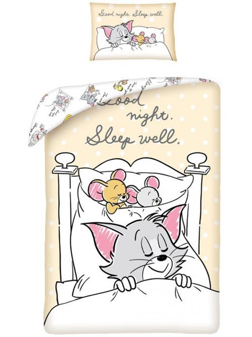 Funda nórdica infantil tom & jerry 100x135 cm + funda de almohada - ideal cama evolutiva - Kiabi