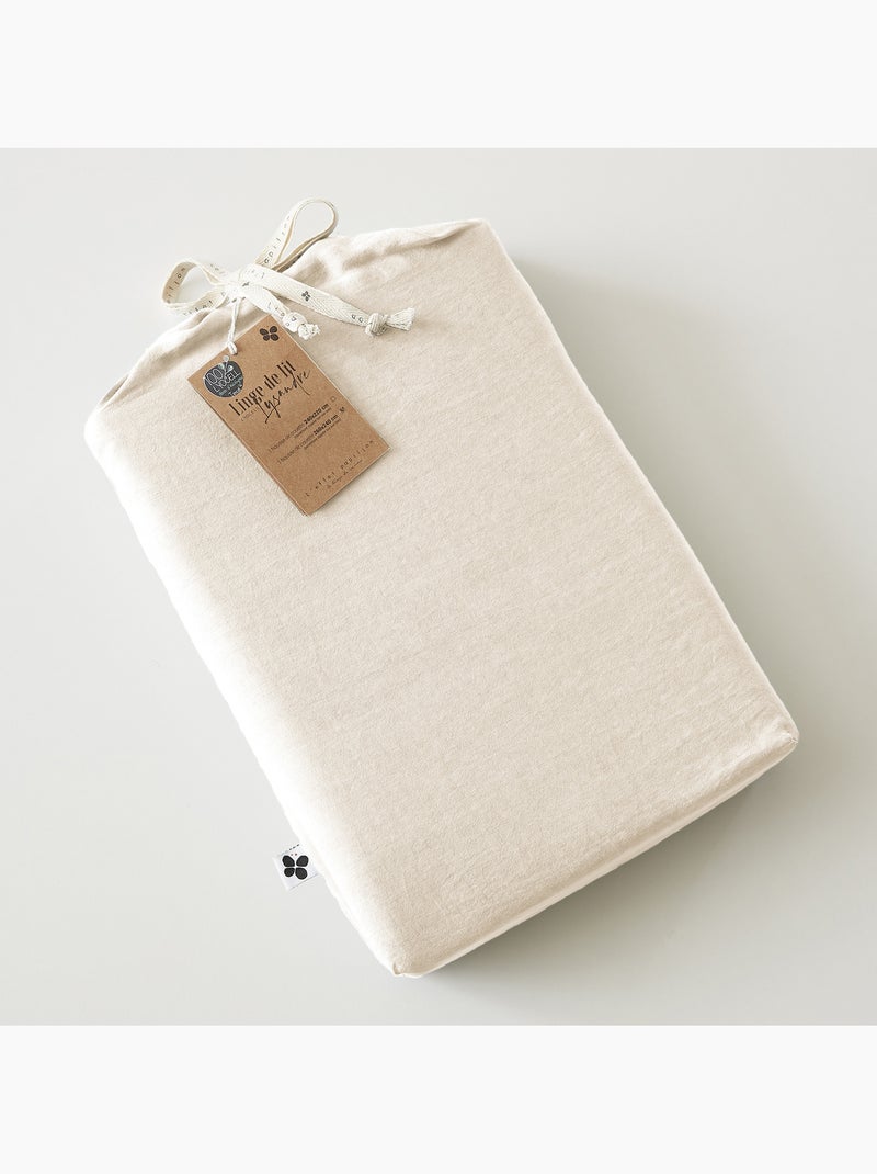 Funda nórdica – lyocell liso - acabado cierre de cremallera - lysandre Beige Pampa - Kiabi
