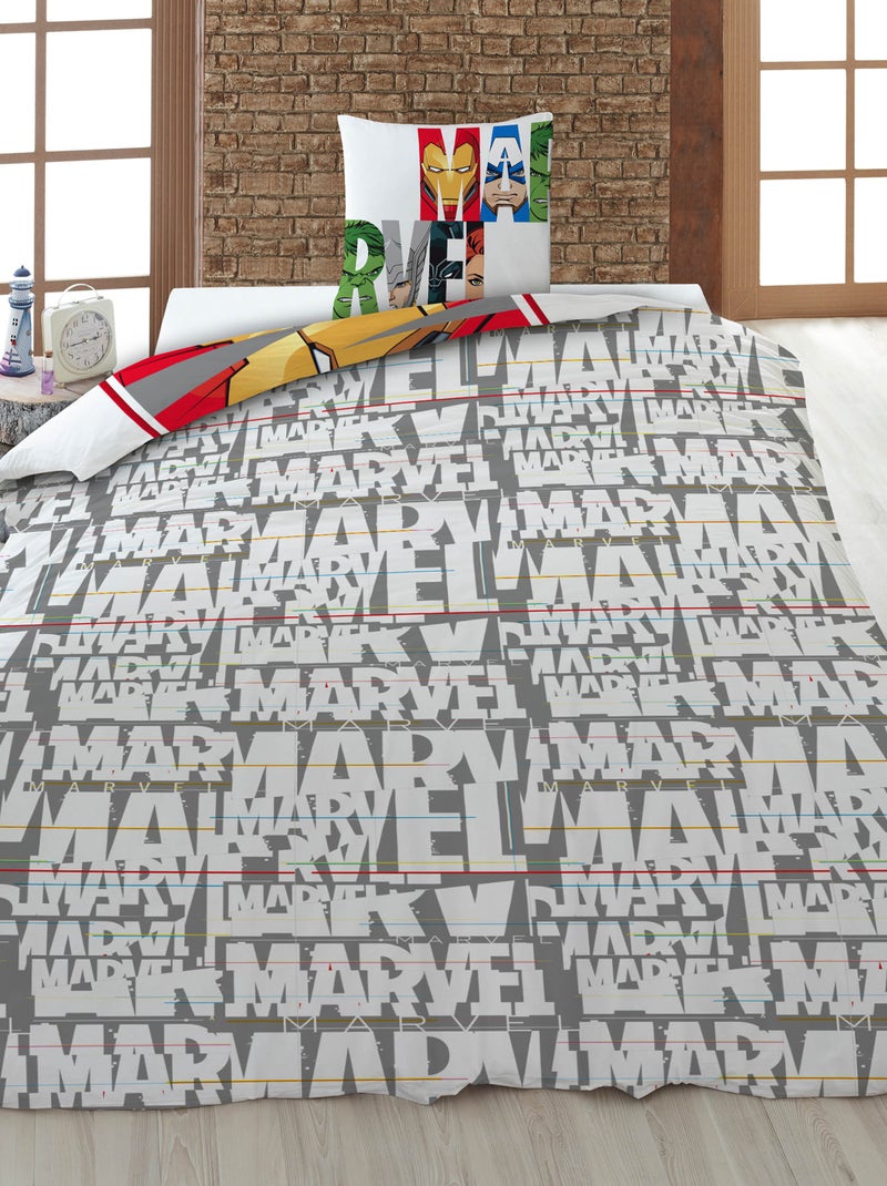 Funda nórdica 'marvel' - 140x200 cm Blanco - Kiabi