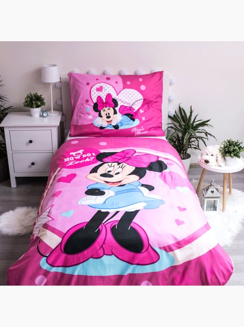 Funda nórdica minnie how do i look 140x200 cm con funda de almohada - juego de cama infantil - Kiabi Funda nórdica minnie how do i look 140x200 cm con funda de almohada - juego de cama infantil - Kiabi