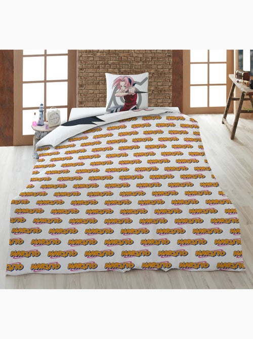 Funda Nórdica Naruto Clásico 140x200cm + Funda Almohada 65x65cm – Equipo 7 Naruto Sakura Sasuke – Po - Kiabi Funda Nórdica Naruto Clásico 140x200cm + Funda Almohada 65x65cm – Equipo 7 Naruto Sakura Sasuke – Po - Kiabi