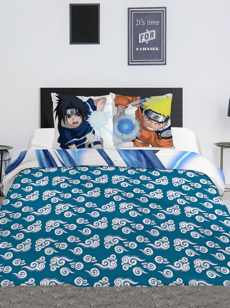 Funda nórdica 'Naruto' de algodón 240x220cm Azul - Kiabi