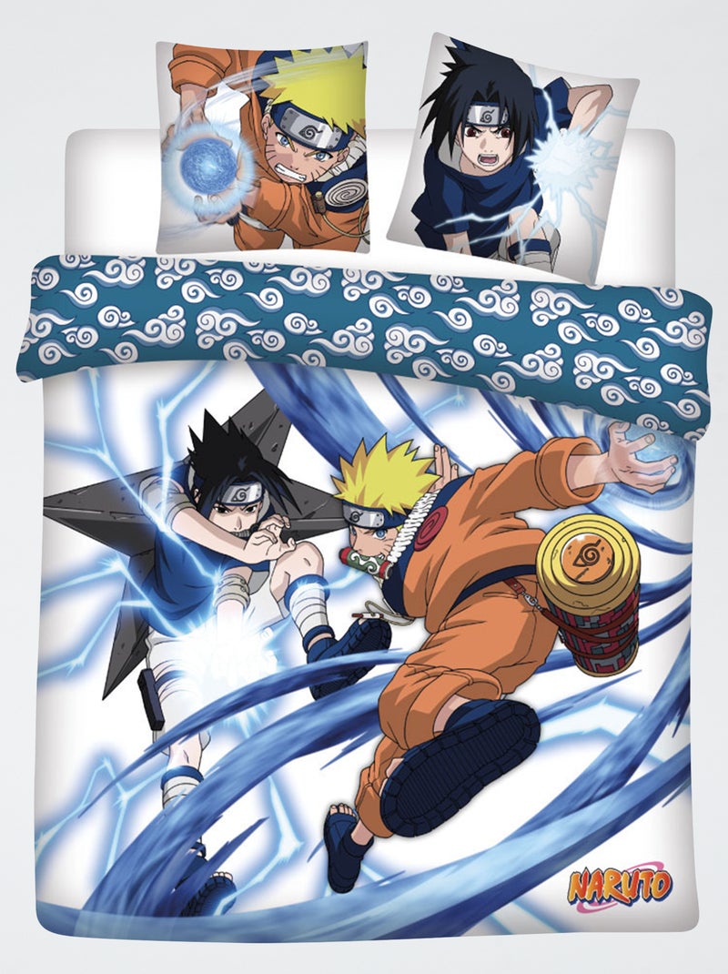 Funda nórdica 'Naruto' de algodón 240x220cm Azul - Kiabi