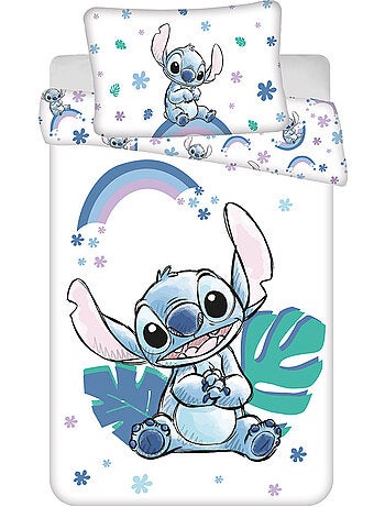 Funda nórdica para bebé 100% algodón stitch arcoíris lilo y stitch 100 cm x 135 cm