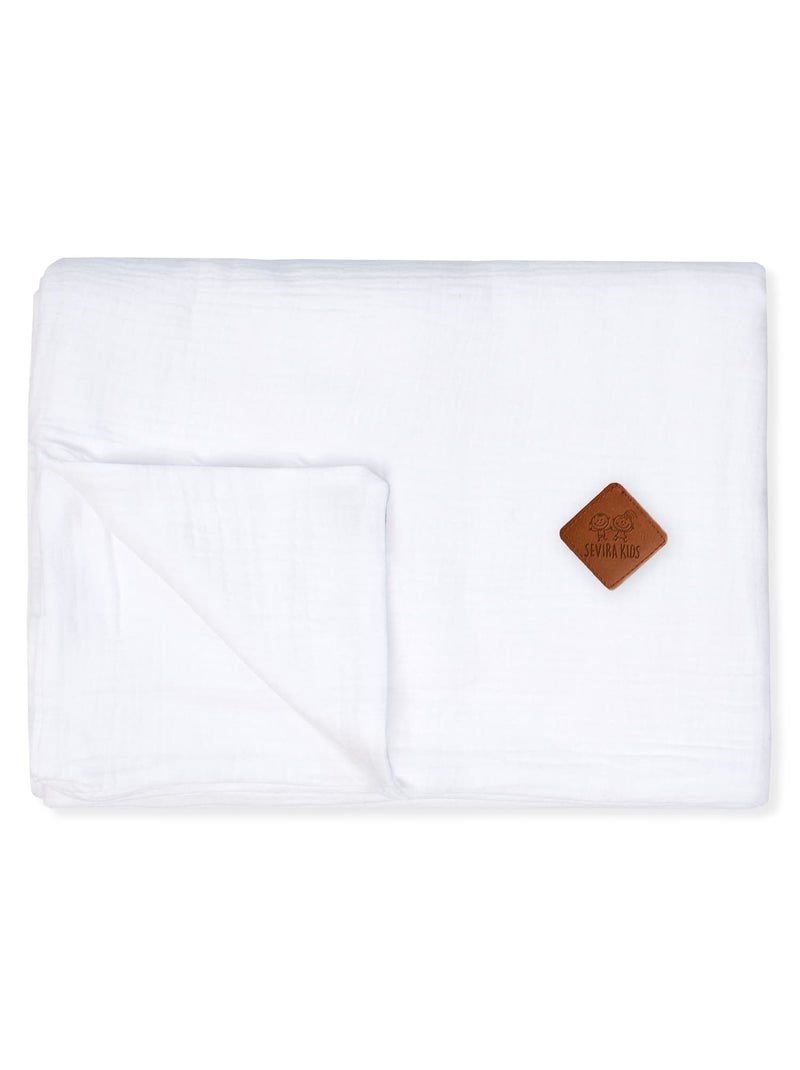 Funda nórdica para bebé de gasa de algodón | SEVIRA KIDS Blanco - Kiabi