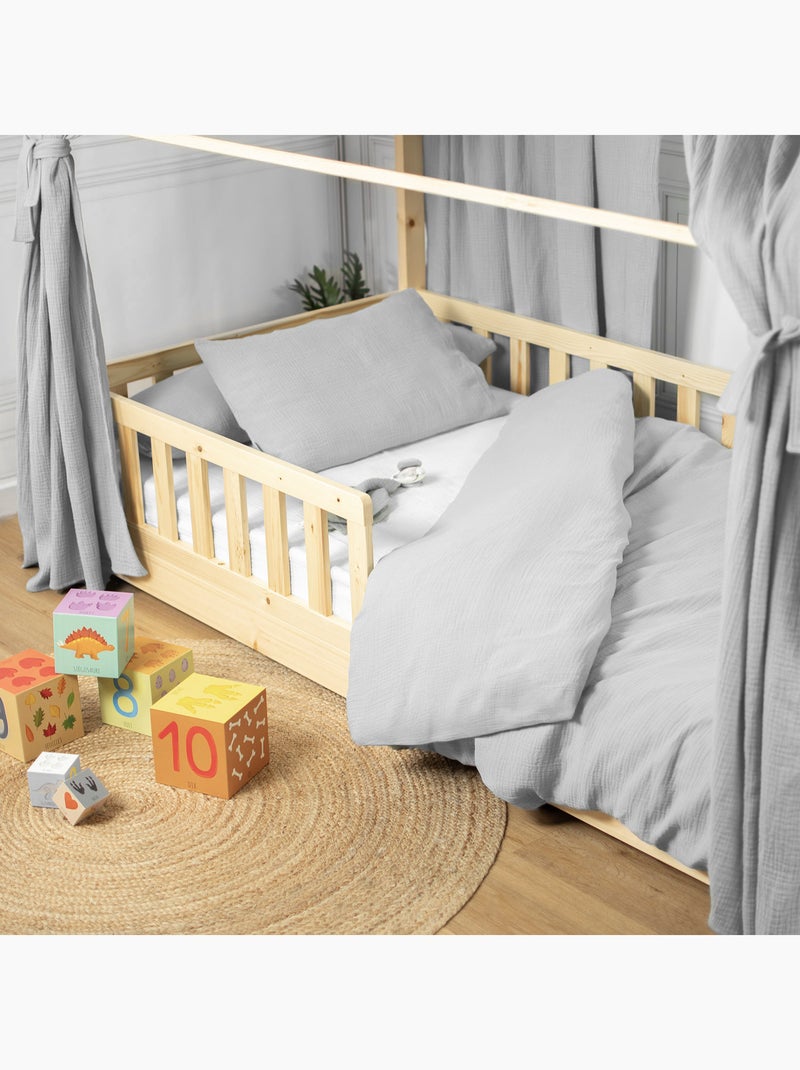 Funda nórdica para bebé de gasa de algodón | SEVIRA KIDS Gris - Kiabi
