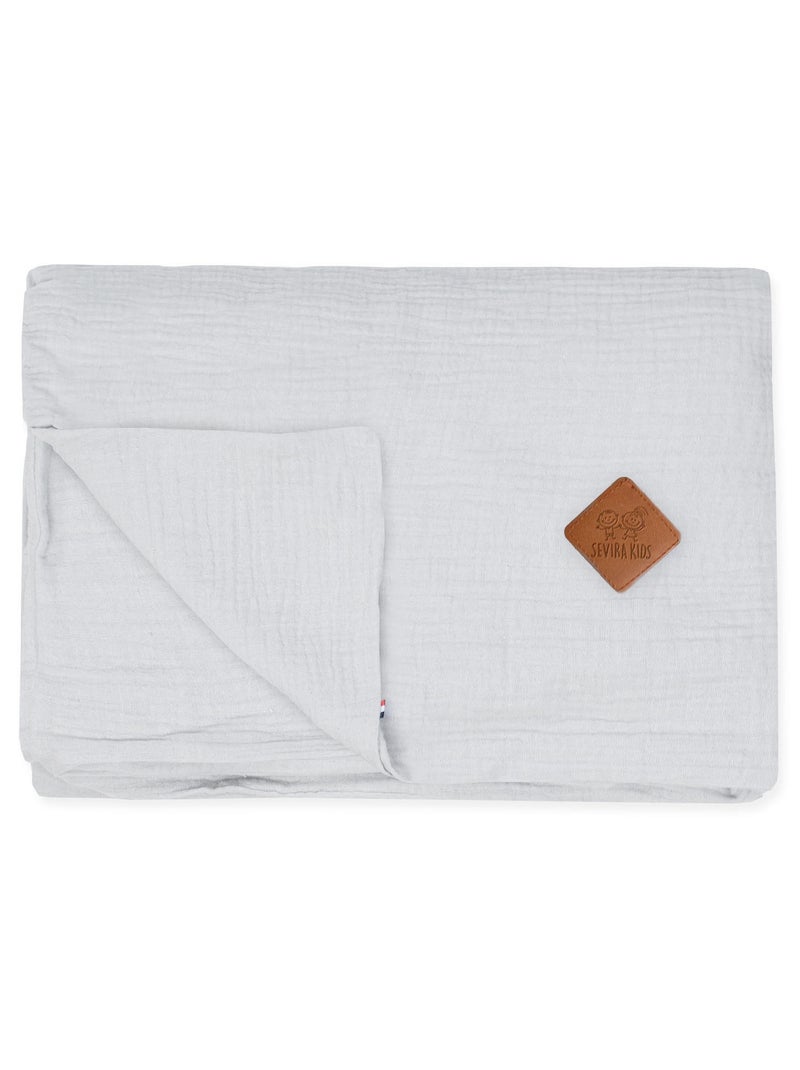 Funda nórdica para bebé de gasa de algodón | SEVIRA KIDS Gris - Kiabi