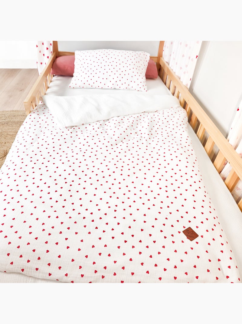 Funda nórdica para bebé de gasa de algodón | SEVIRA KIDS Rojo - Kiabi