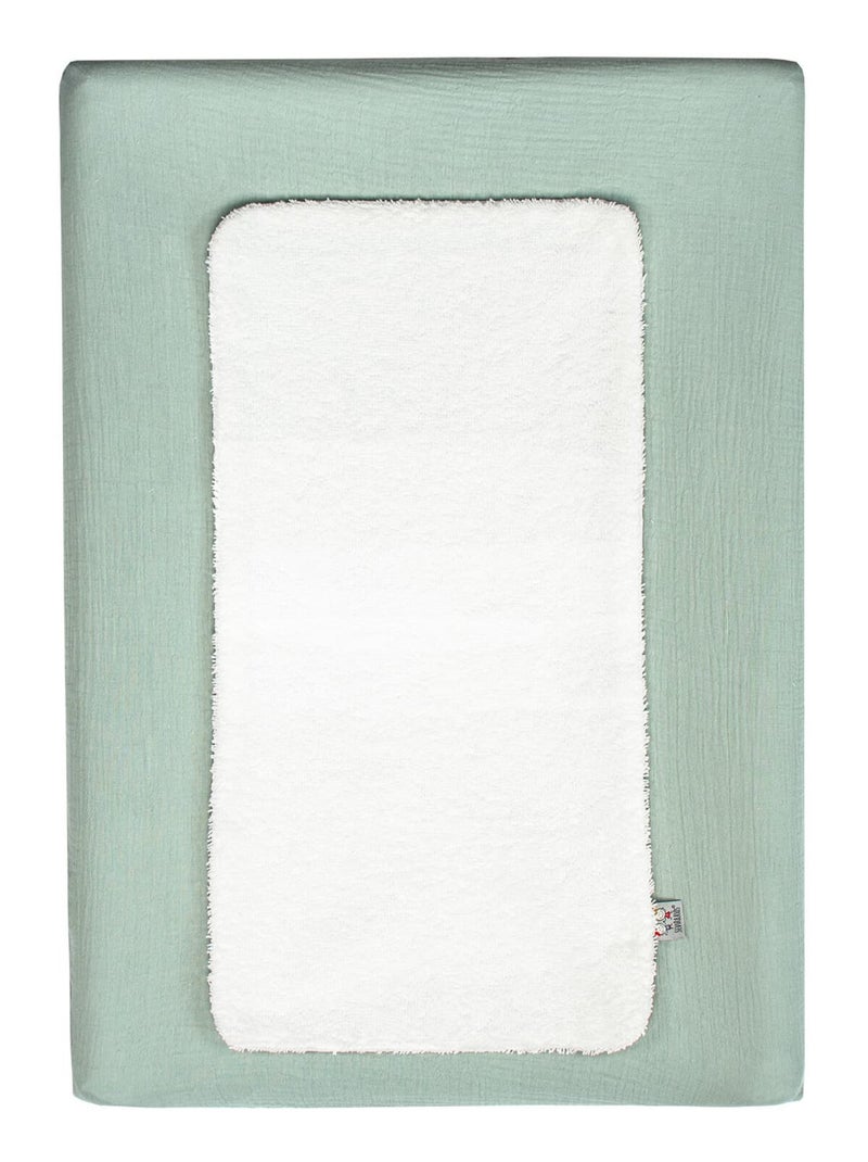 Funda nórdica para bebé de gasa de algodón | SEVIRA KIDS Verde agua - Kiabi