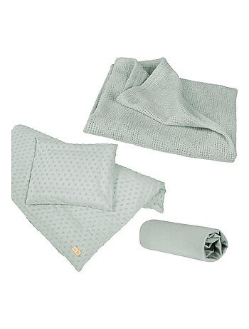Funda nórdica para bebé + funda de almohada + sábana y manta en algodón orgánico 'Roba lil planet'