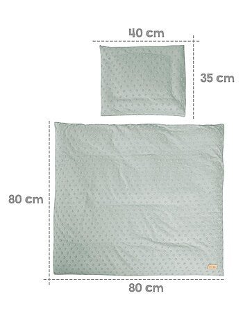 Funda nórdica para bebé + funda de almohada + sábana y manta en algodón orgánico 'Roba lil planet'
