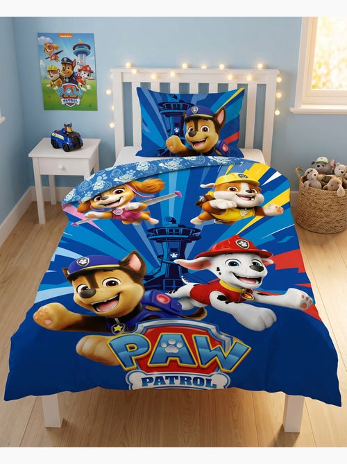 Funda Nórdica Paw Patrol 140x200cm + Funda Almohada 65x65cm – Chase Marshall Skye – Policotón – Lice - Kiabi Funda Nórdica Paw Patrol 140x200cm + Funda Almohada 65x65cm – Chase Marshall Skye – Policotón – Lice - Kiabi