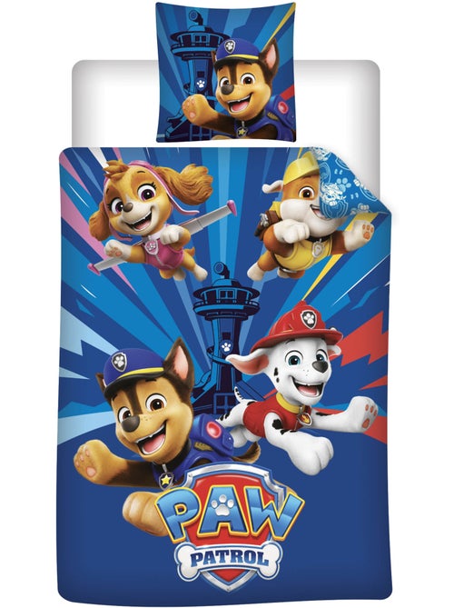 Funda Nórdica Paw Patrol 140x200cm + Funda Almohada 65x65cm – Chase Marshall Skye – Policotón – Lice - Kiabi Funda Nórdica Paw Patrol 140x200cm + Funda Almohada 65x65cm – Chase Marshall Skye – Policotón – Lice - Kiabi