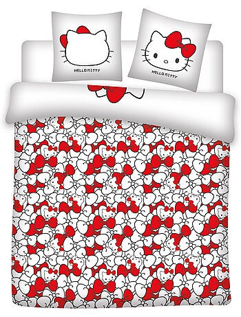 Funda Nordica Polialgodon Hello Kitty Licencia Oficial Sanrio 220x240cm + 2 Fundas 65x65cm