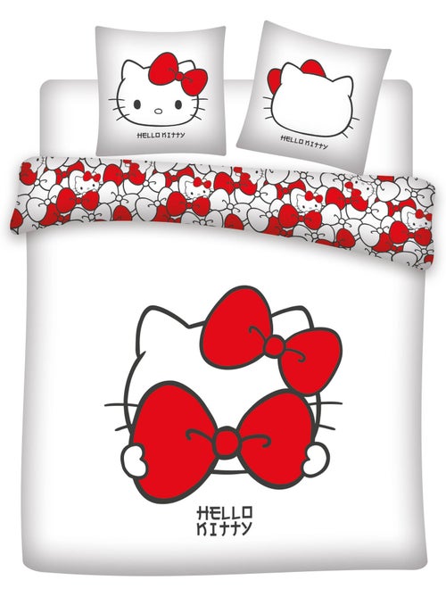 Funda Nordica Polialgodon Hello Kitty Licencia Oficial Sanrio 220x240cm + 2 Fundas 65x65cm - Kiabi